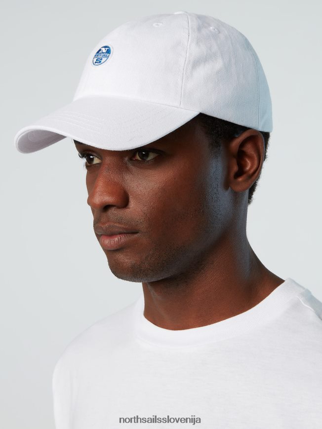 moški North Sails bela baseball kapa z našitkom iz filca dodatki ZBDXNV459