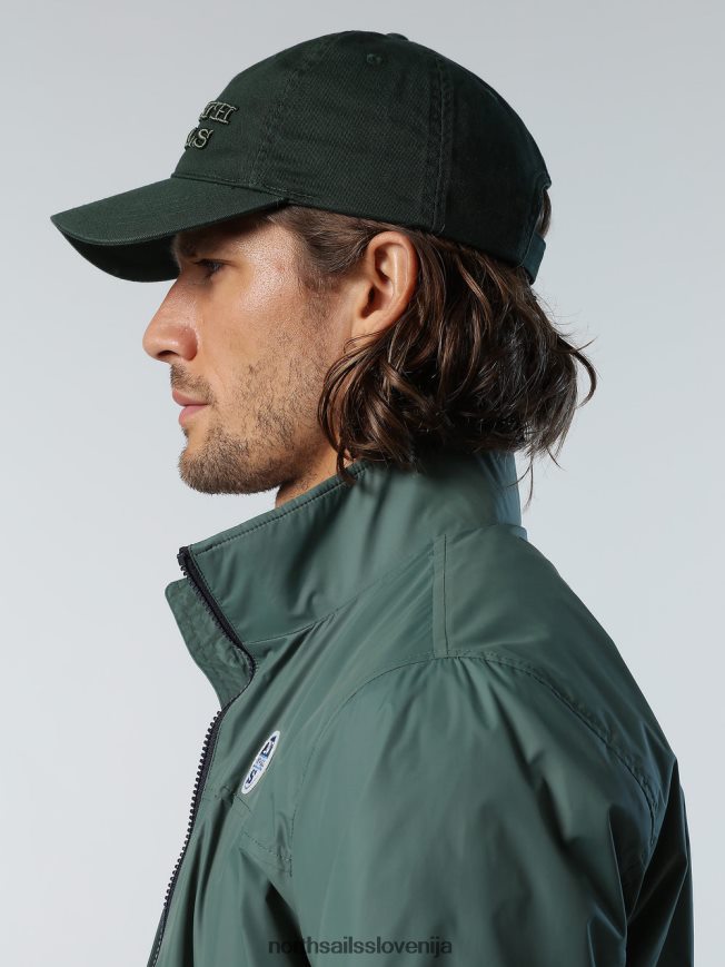 moški North Sails vojaško zelena izprana bombažna baseball kapa dodatki ZBDXNV452