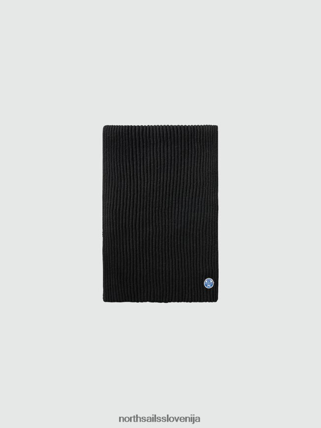 moški North Sails Črna bombažni in volneni šal dodatki ZBDXNV855