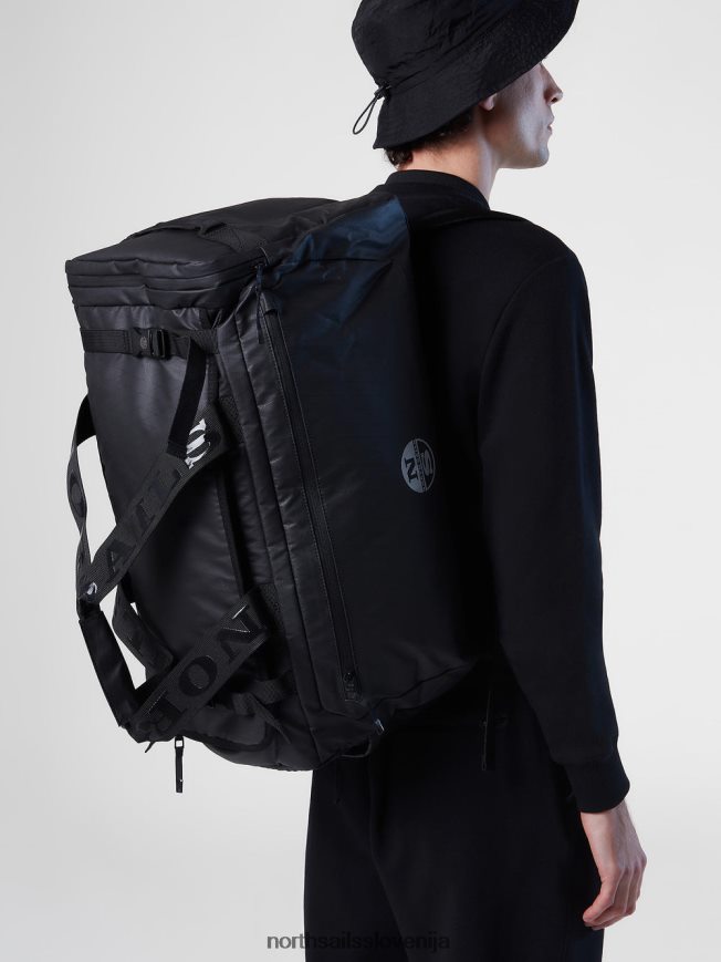 moški North Sails Črna športna torba iz recikliranega blaga dodatki ZBDXNV473
