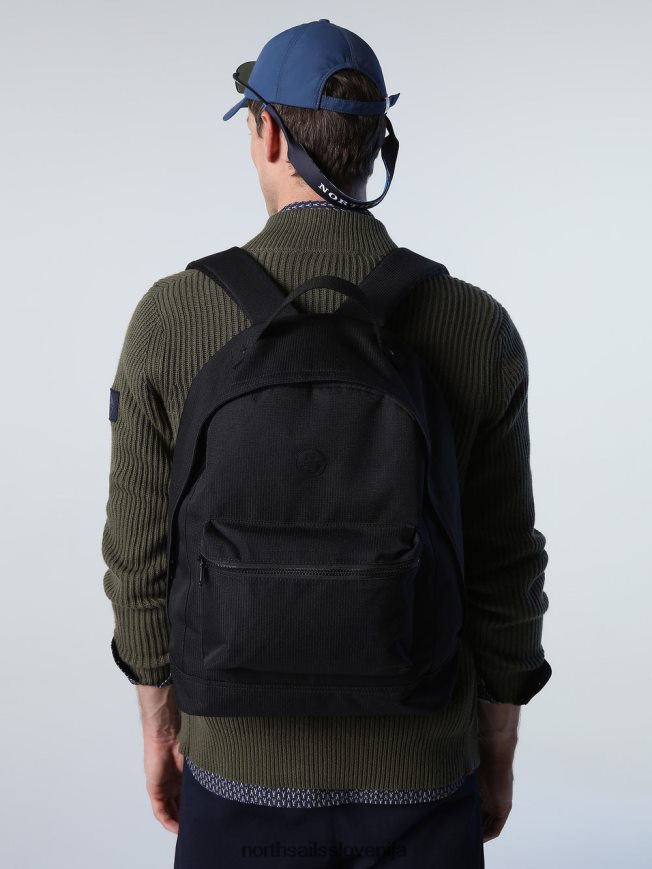 moški North Sails Črna recikliran nahrbtnik ripstop dodatki ZBDXNV837