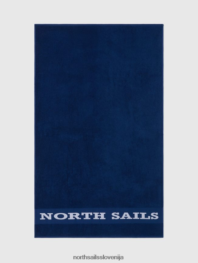 moški North Sails oceansko modra brisača za plažo z napisom oblačila za plažo ZBDXNV402