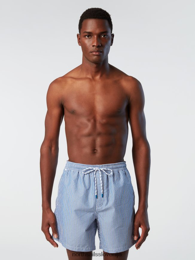 moški North Sails kombinacija 1 črtaste kopalne kratke hlače seersucker oblačila za plažo ZBDXNV406