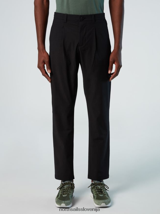 moški North Sails Črna udobne chinos hlače oblačila ZBDXNV313