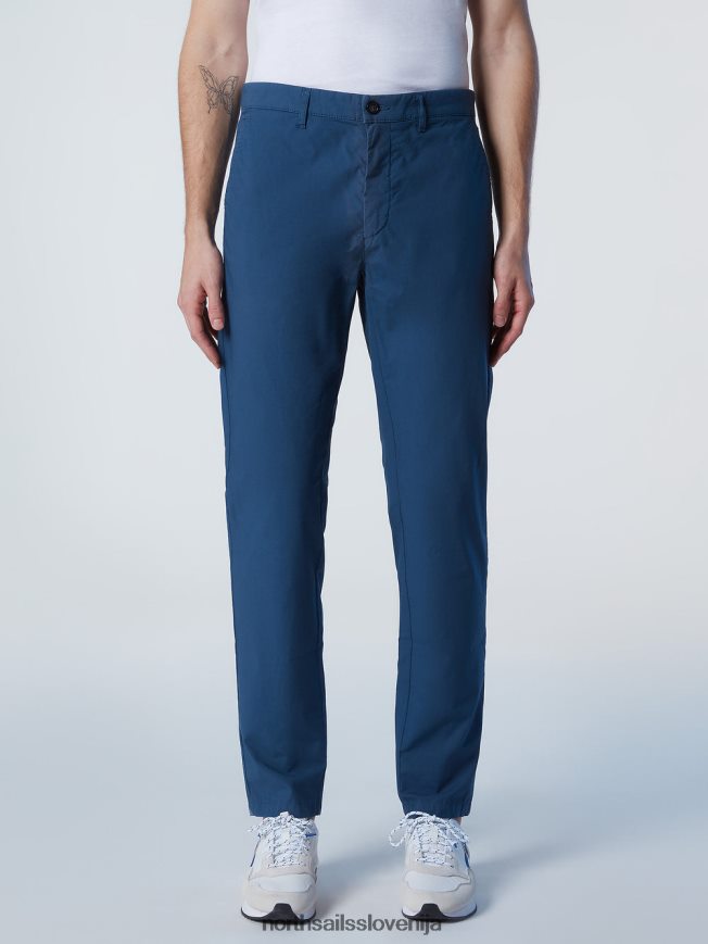 moški North Sails temen denim chinos iz poplina defender oblačila ZBDXNV311
