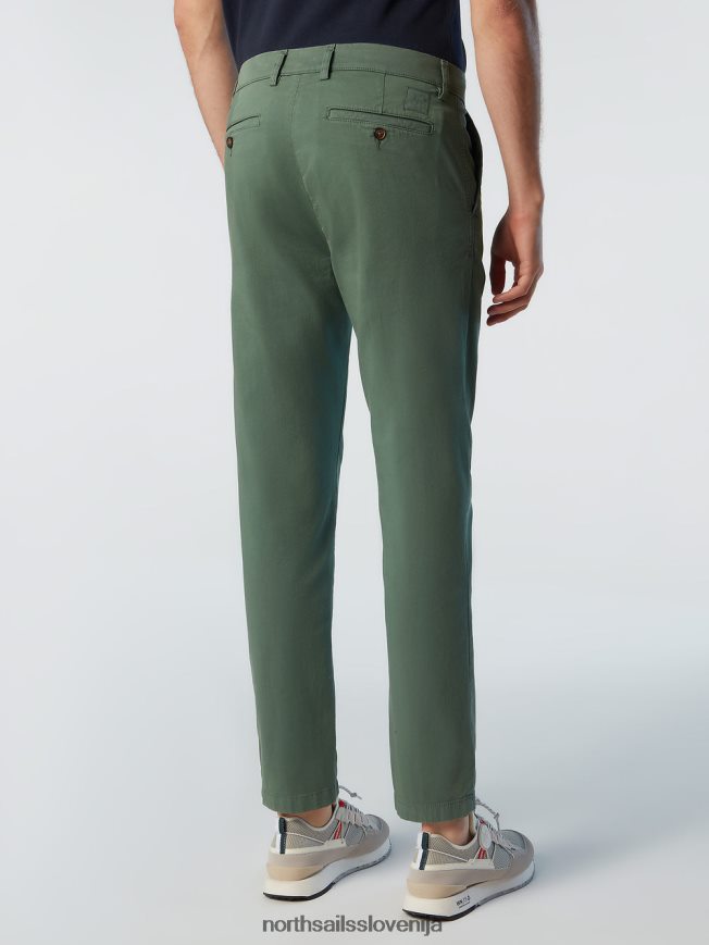 moški North Sails vojaško zelena chinos iz gabardina defender oblačila ZBDXNV325