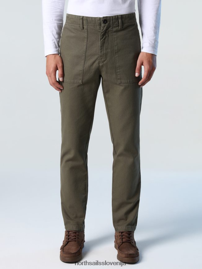 moški North Sails bršljan zelena hlače iz recikliranega bombaža oblačila ZBDXNV834
