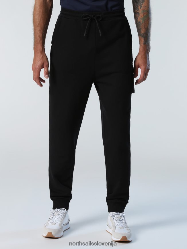 moški North Sails Črna trenirka z žepom oblačila ZBDXNV319