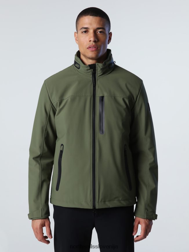 moški North Sails bronasto zelena tehnična jakna oblačila ZBDXNV862