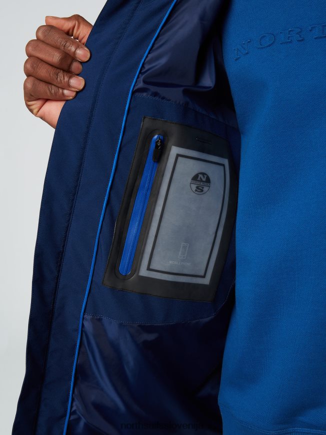 moški North Sails oceansko modra tech mornarska jakna oblačila ZBDXNV37