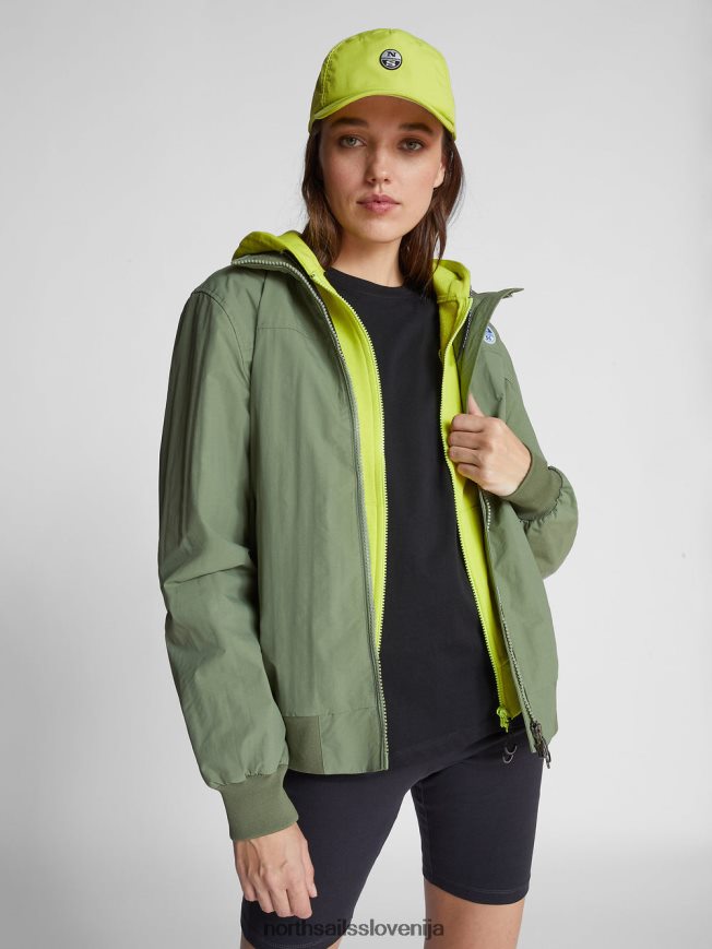 moški North Sails olivno zelena mornarska jakna oblačila ZBDXNV1219