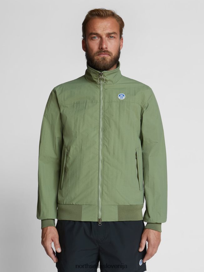 moški North Sails olivno zelena mornarska jakna oblačila ZBDXNV1219