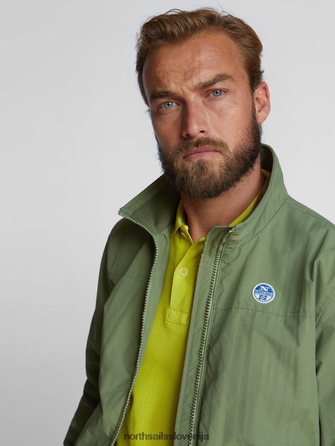 moški North Sails olivno zelena mornarska jakna oblačila ZBDXNV1219