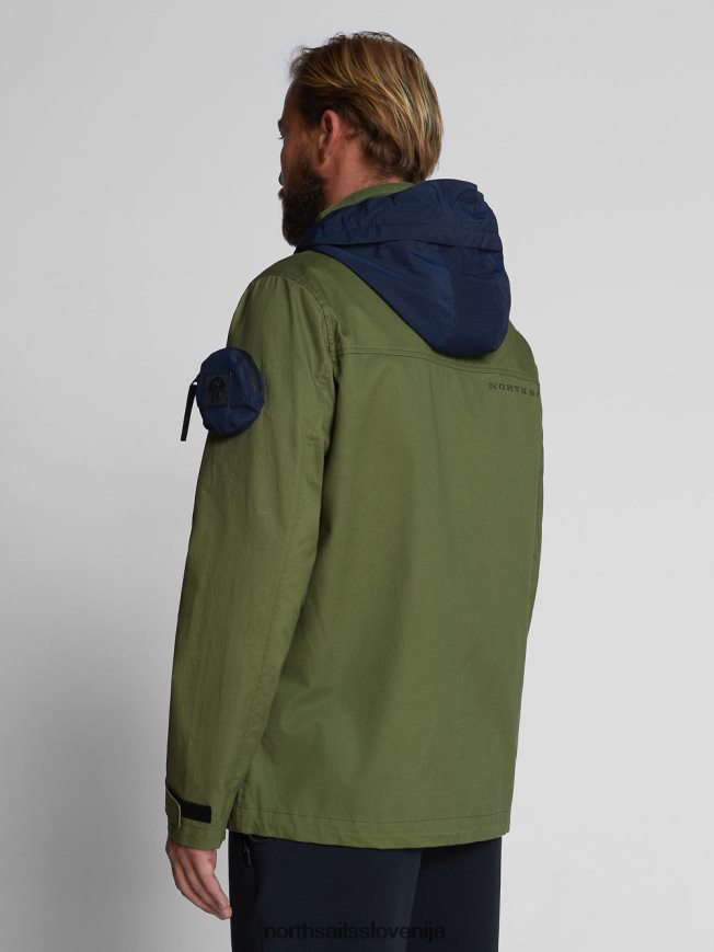moški North Sails olivno zelena raiatea jakna oblačila ZBDXNV1223