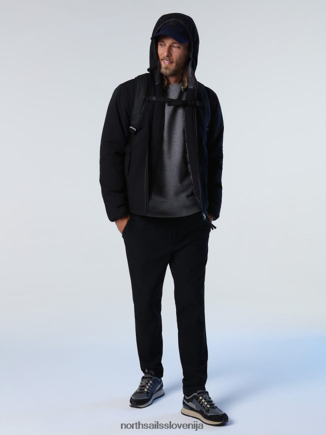 moški North Sails Črna stavanger jakna oblačila ZBDXNV762