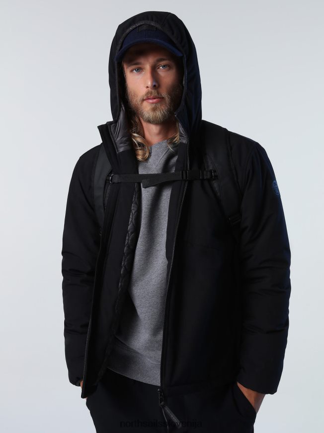 moški North Sails Črna stavanger jakna oblačila ZBDXNV762