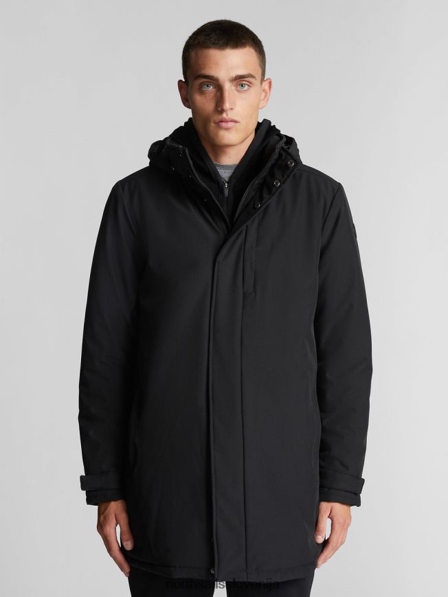 moški North Sails Črna varberg jakna oblačila ZBDXNV1333