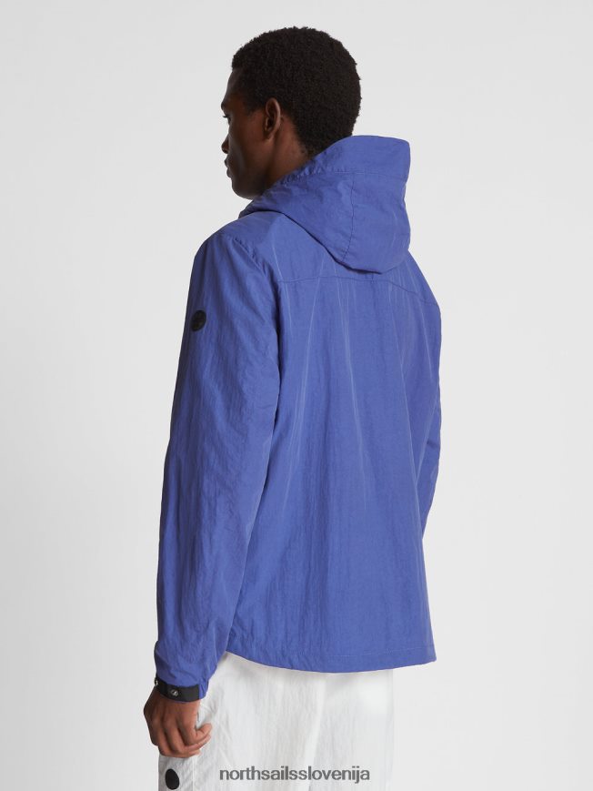 moški North Sails valovita modra jakna s kapuco oblačila ZBDXNV1190