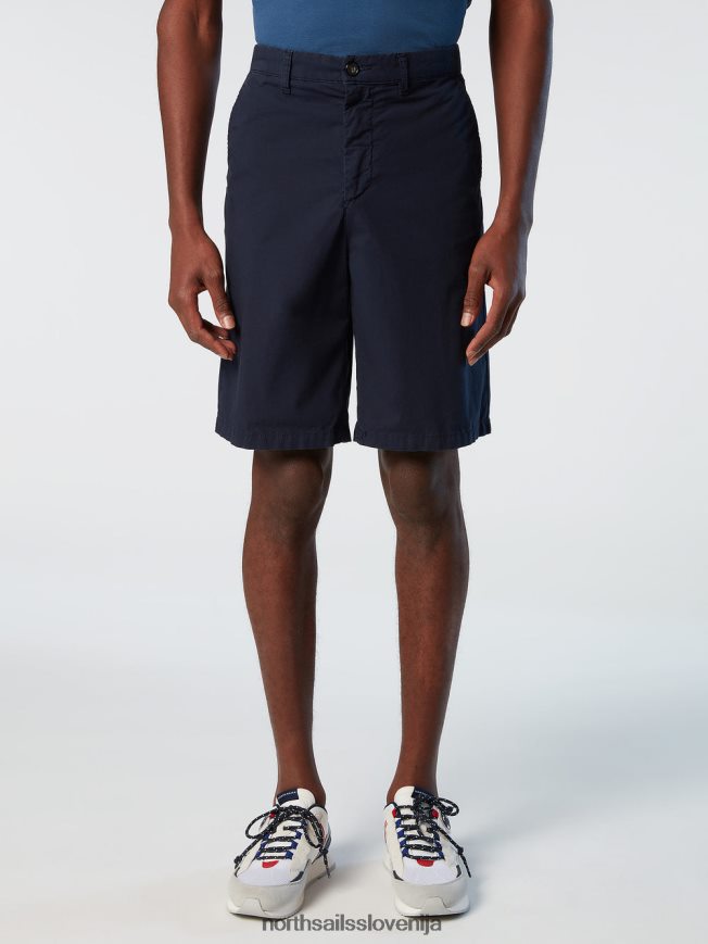 moški North Sails mornarsko modra kratke hlače chino iz organskega bombaža oblačila ZBDXNV343
