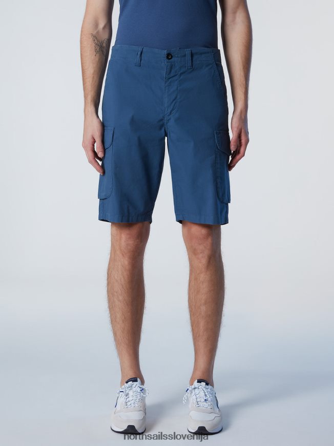 moški North Sails temen denim kratke hlače iz eko-poplina oblačila ZBDXNV332