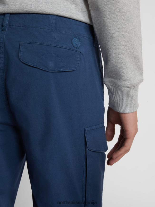 moški North Sails temen denim kratke hlače iz poplina ranger 1937 oblačila ZBDXNV1168