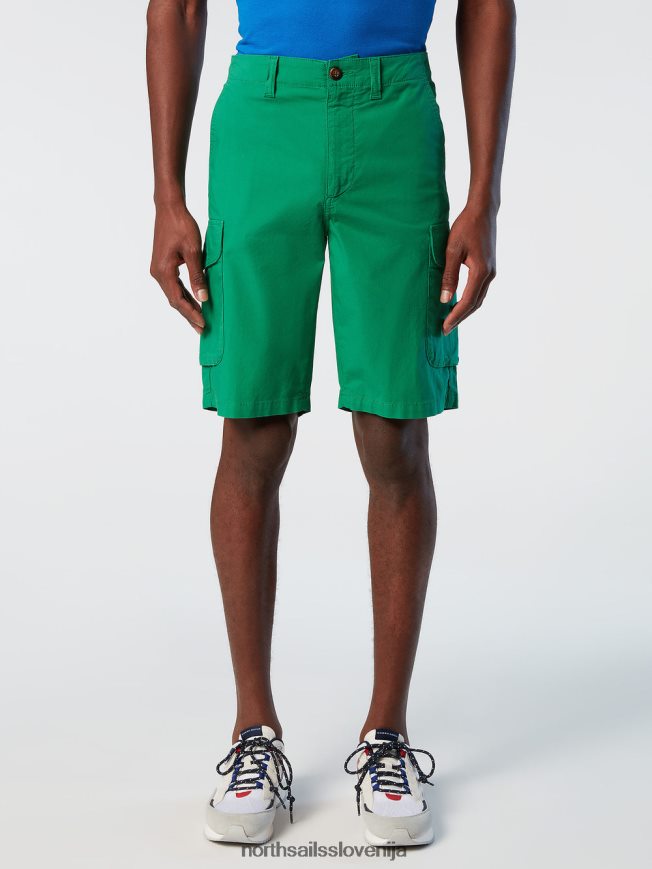 moški North Sails vrt zelen kratke hlače iz eko-poplina oblačila ZBDXNV330