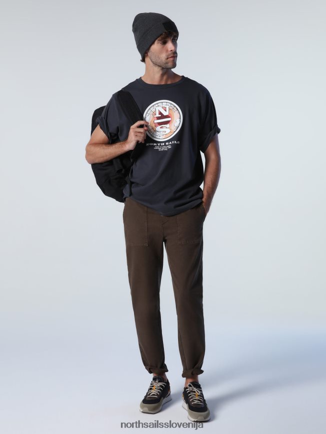 moški North Sails asfalt majica z grafičnim potiskom oblačila ZBDXNV995