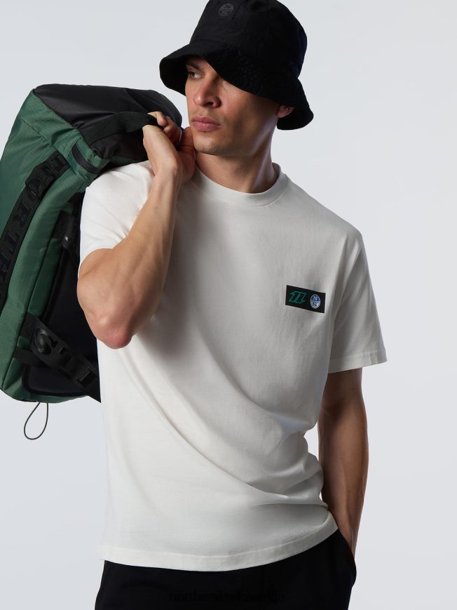 moški North Sails bela majica z grafičnim potiskom oblačila ZBDXNV134