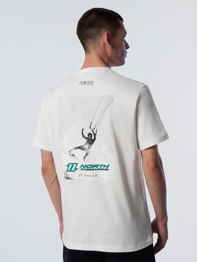 moški North Sails bela majica z grafičnim potiskom oblačila ZBDXNV134