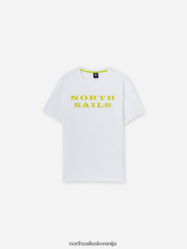 moški North Sails bela majica z napisi oblačila ZBDXNV1255
