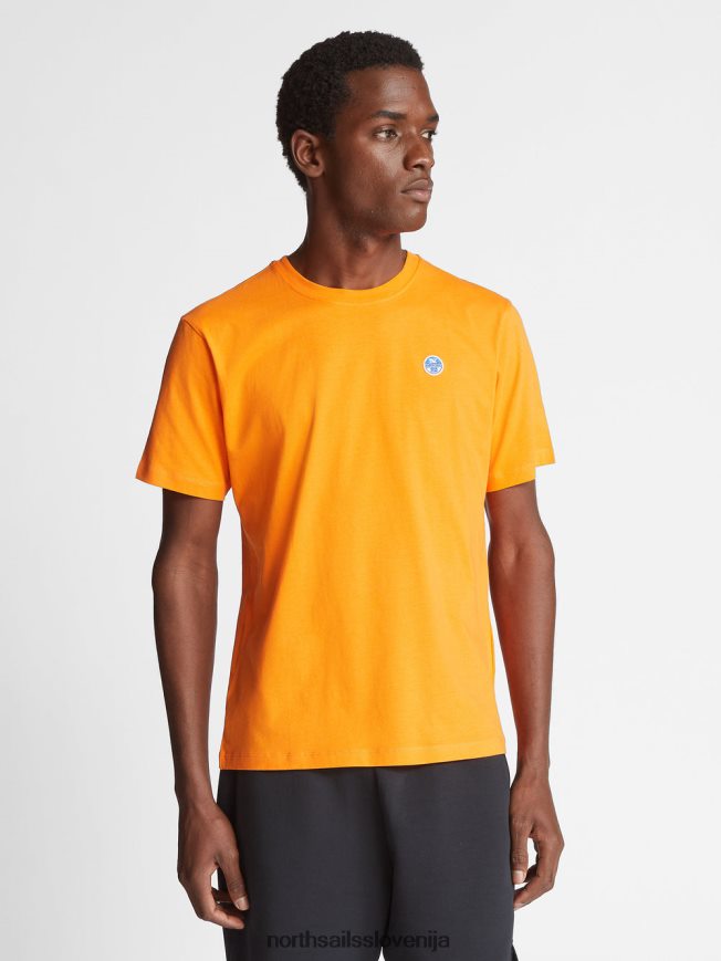moški North Sails živahno oranžna majica s kratkimi rokavi oblačila ZBDXNV1273