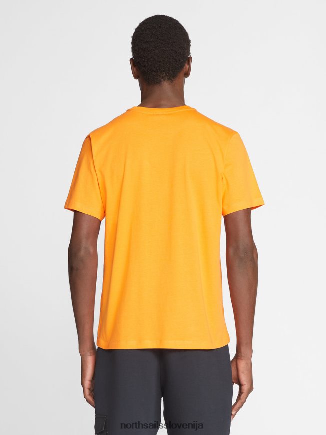 moški North Sails živahno oranžna majica s kratkimi rokavi oblačila ZBDXNV1273