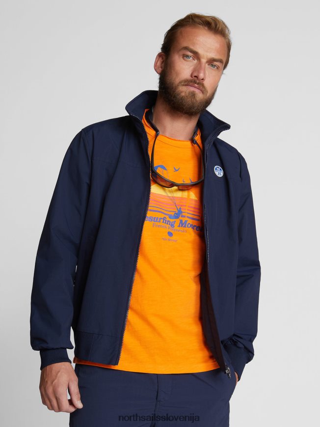 moški North Sails živahno oranžna potiskana majica s kratkimi rokavi oblačila ZBDXNV1123