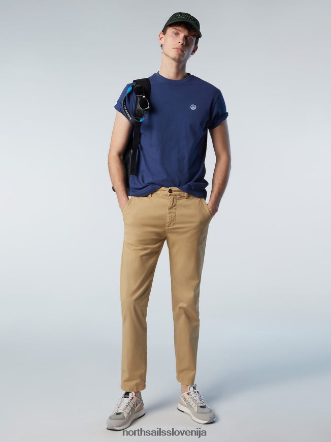moški North Sails oceansko modra majica z našitkom iz filca oblačila ZBDXNV198
