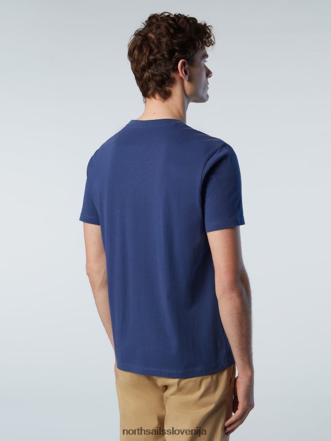 moški North Sails oceansko modra majica z našitkom iz filca oblačila ZBDXNV198