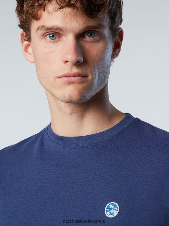moški North Sails oceansko modra majica z našitkom iz filca oblačila ZBDXNV198
