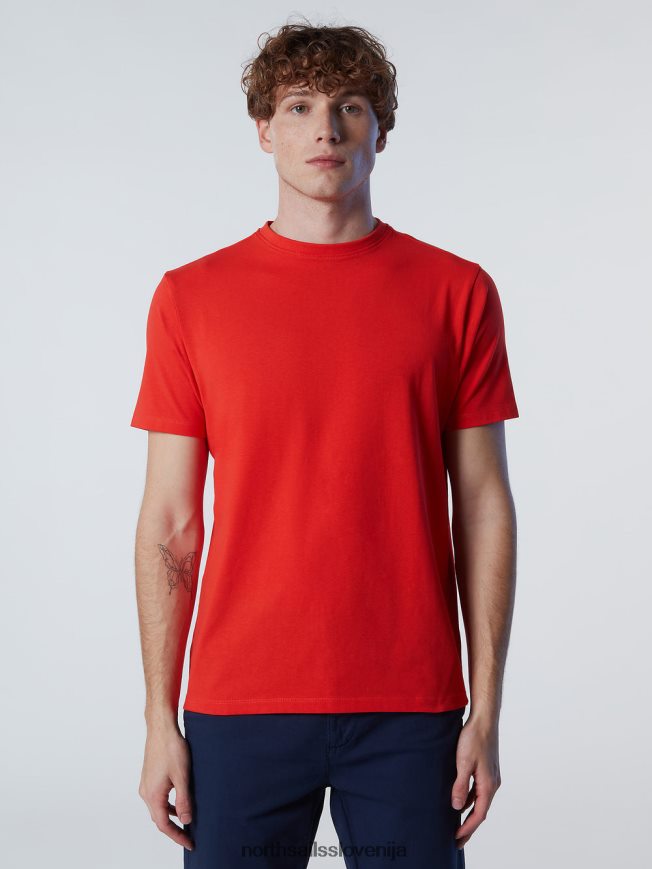 moški North Sails svetlo oranžna majica iz organskega bombaža oblačila ZBDXNV185
