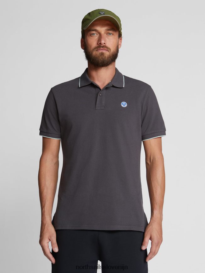 moški North Sails asfalt potiskana polo majica oblačila ZBDXNV1060