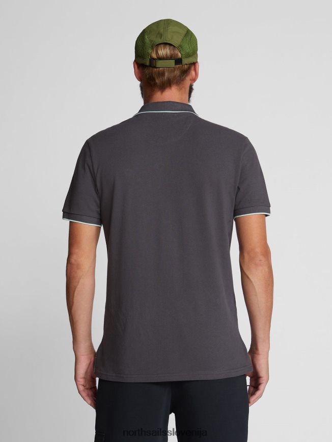 moški North Sails asfalt potiskana polo majica oblačila ZBDXNV1060