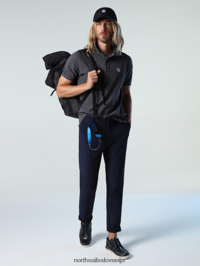 moški North Sails asfalt potiskana polo majica oblačila ZBDXNV940