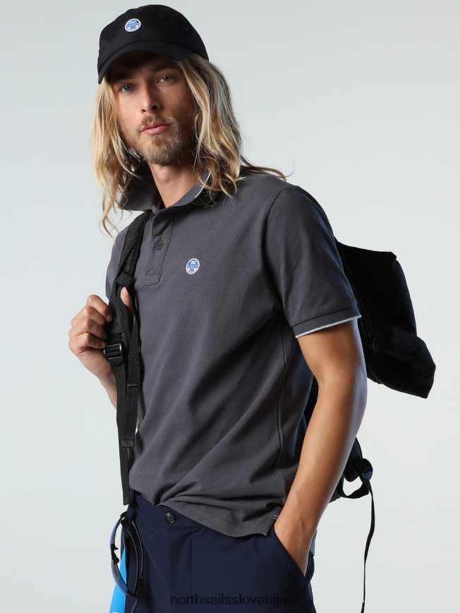 moški North Sails asfalt potiskana polo majica oblačila ZBDXNV940