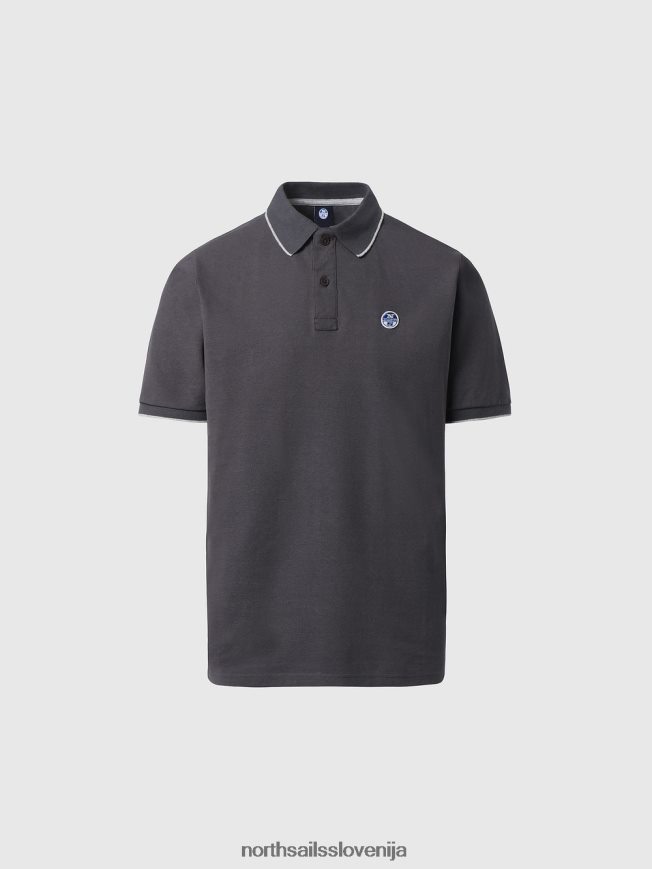 moški North Sails asfalt potiskana polo majica oblačila ZBDXNV940