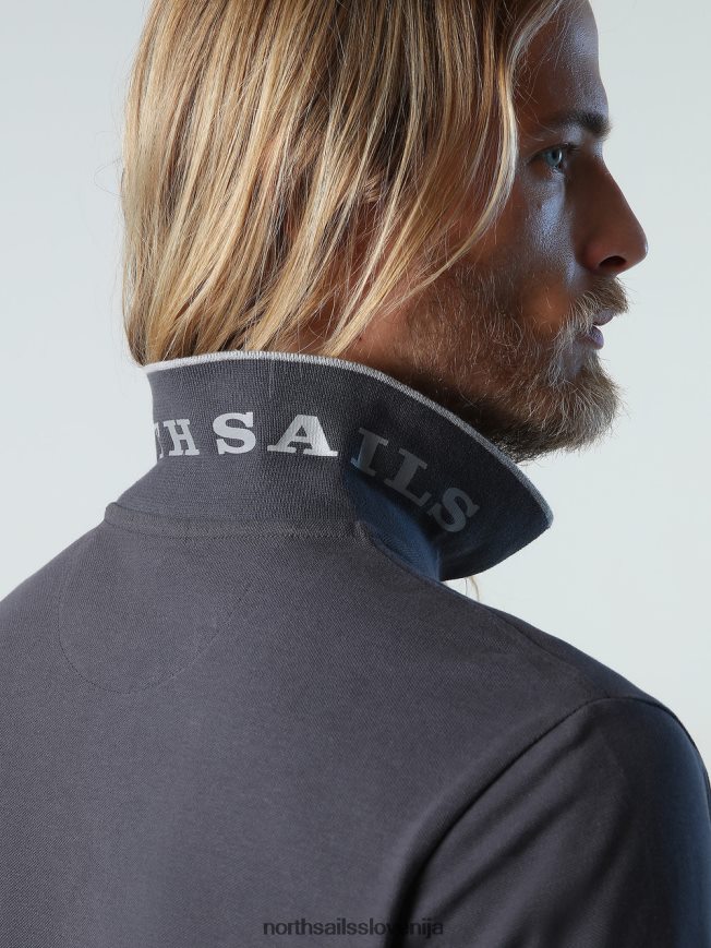 moški North Sails asfalt potiskana polo majica oblačila ZBDXNV940