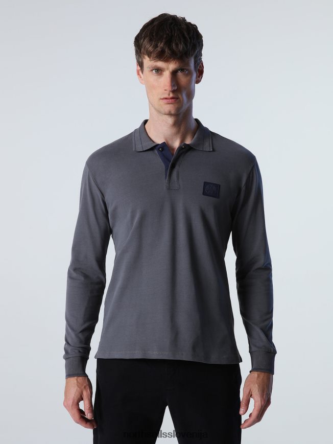 moški North Sails asfalt težka polo majica iz džersija oblačila ZBDXNV821