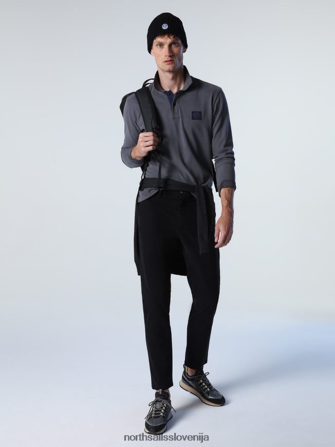 moški North Sails asfalt težka polo majica iz džersija oblačila ZBDXNV821