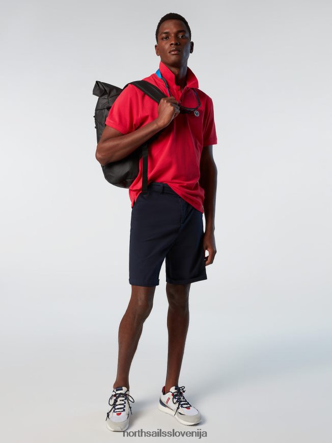 moški North Sails barberry rdeče polo majica iz organskega bombaža oblačila ZBDXNV123