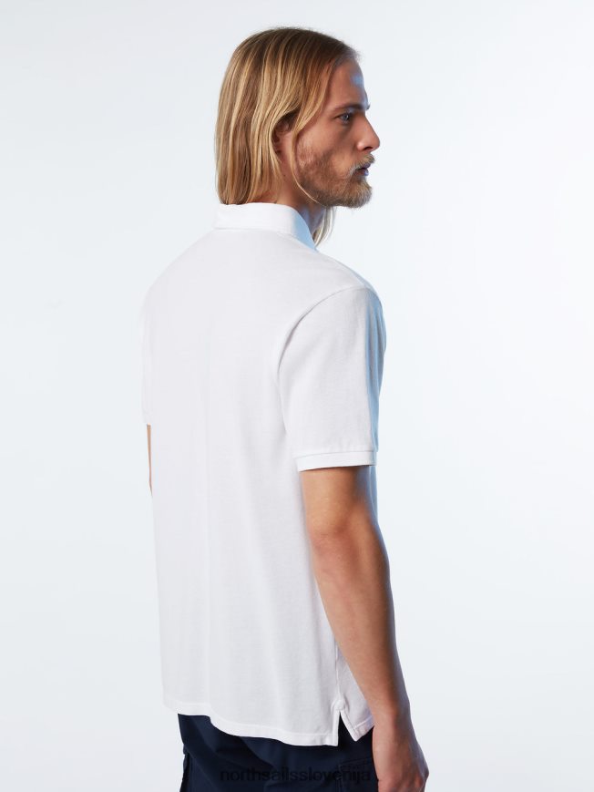 moški North Sails bela nova polo majica iz organskega bombaža oblačila ZBDXNV109