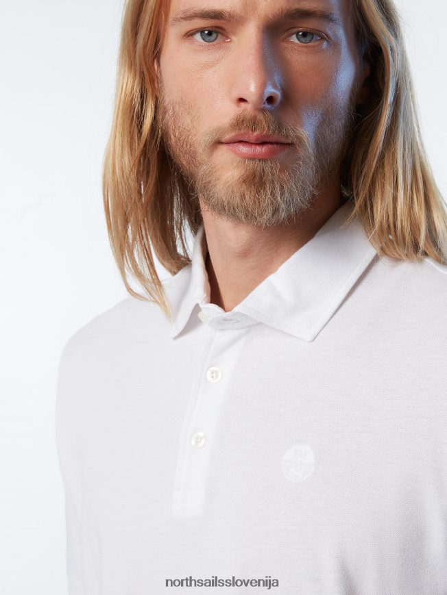 moški North Sails bela nova polo majica iz organskega bombaža oblačila ZBDXNV109