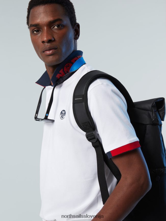 moški North Sails bela nova polo majica iz organskega bombaža oblačila ZBDXNV116