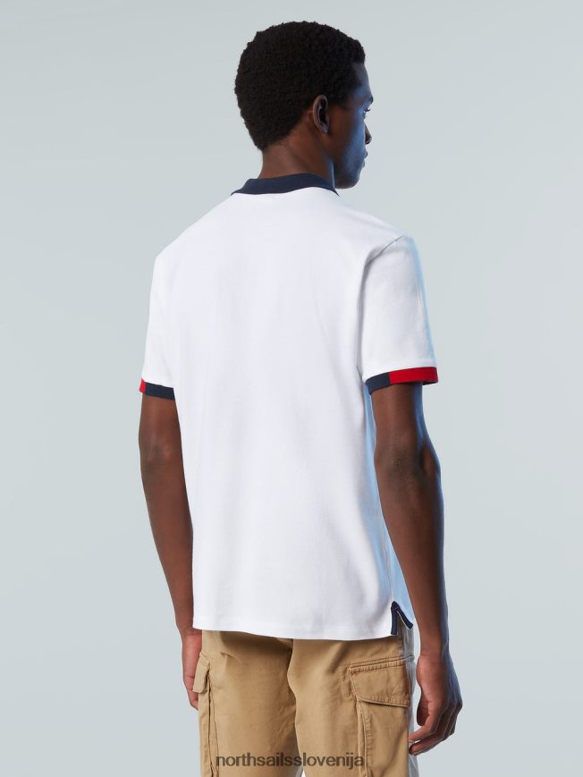 moški North Sails bela nova polo majica iz organskega bombaža oblačila ZBDXNV116
